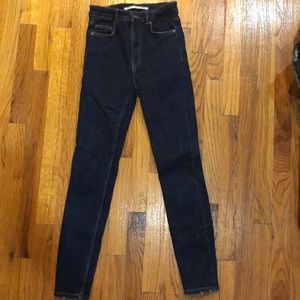 high rise zara jeans
